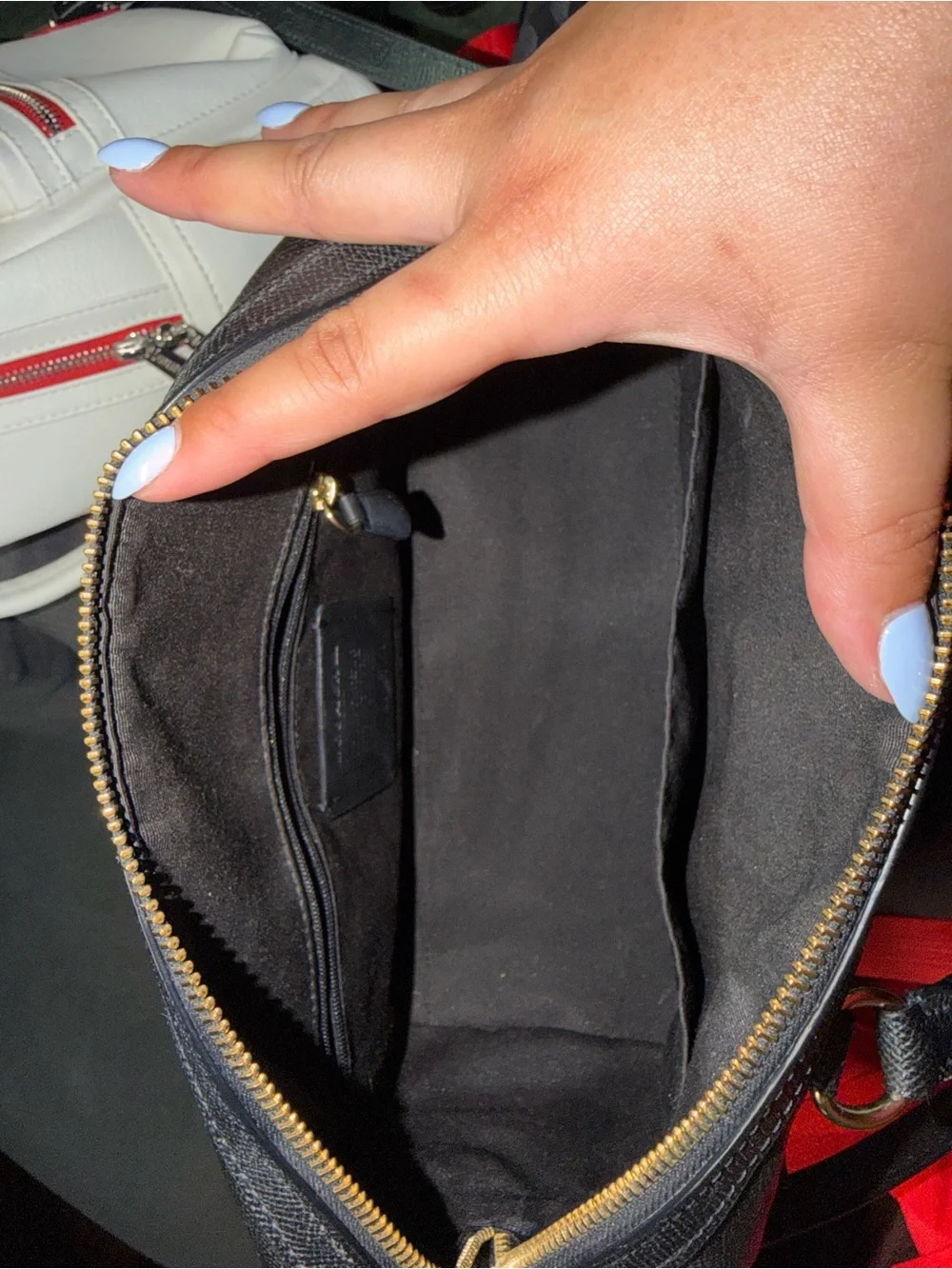 Coach Black Medium Rowan Satchel with Gold Hardware